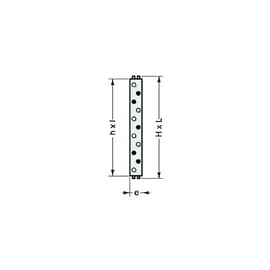 Grille d'aération M114 spéciale façade à sceller blanc 150 x 150 mm