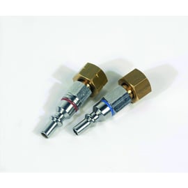 Paire embouts ISO mâle oxygène / acétylène et propane