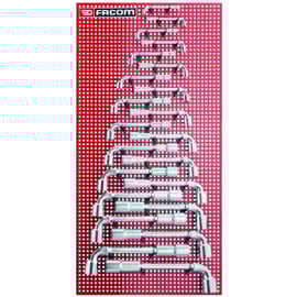 Jeu de 22 clés à pipe 6 x 6 pans 75.P22M