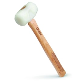 Maillet plastique - manche bois - 37 mm