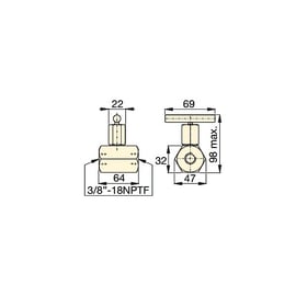 Valve à pointeau V82 3/8"