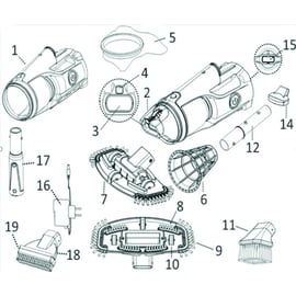 Aspirateur manuel HYDRAVAC à batterie rechargeable