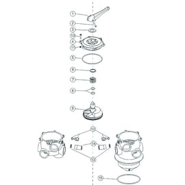 Vanne multivoies TAGELUS 1"1/2 noire