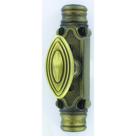 Fausse crémone bouton rustique 44-ST-A époxy blanc