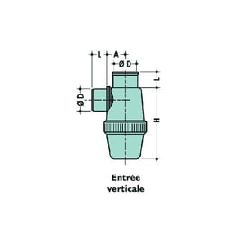 Siphon lavabo YFC - 32 mm