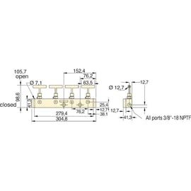 Collecteur hydraulique prémonté série AM