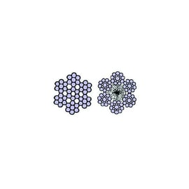 Câble de levage aviation - Diamètre : 3 mm - 7 fils - Couronne de 25 m