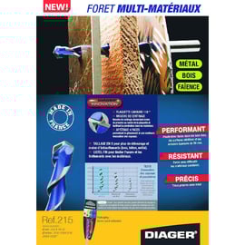 Foret multi-matériaux