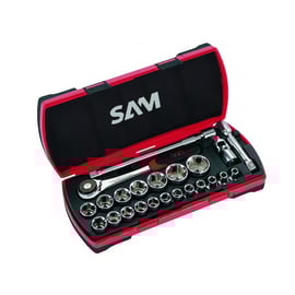 Coffret de 23 douilles et accessoires avec cliquet 1/2" 75-SH23