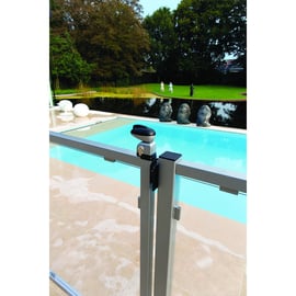 Serrure 1 point pour portillon de piscine TWIST blanc RAL 9010