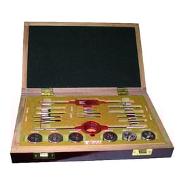 Mallette 20 pièces tarauds - filières - tourne à gauche - porte-filière MFT20