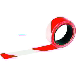 Ruban de signalisation RUBAPLAST rouge et blanc - 100 mètres x 50 mm
