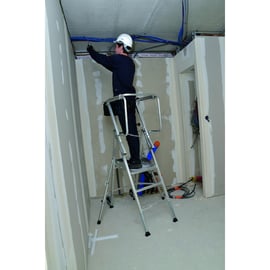 Plateforme individuelle pliante TANDEM 4 - 2 marches - hauteur de travail 2,52 mètres