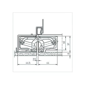 Paumelle invisible TECTUS TE540 3D