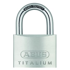 Cadenas à clé aluminium TITALIUM varié avec 2 clés