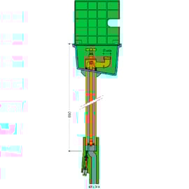 Bouche d'arrosage incongelable - carrée