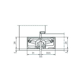 Paumelle invisible TECTUS TE340 3D