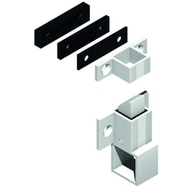 Loqueteau de châssis aluminium à tirette DS6401 avec gâche