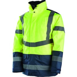 Parka haute visibilité 4 en 1 SIRIUS jaune/marine