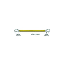 Élingue textile TWINTEX T4000 - Charge CMU : 4 tonnes - Longueur utile : 4 M