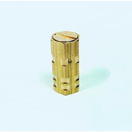 Piton escamotable laiton/inox diamètre 20 mm