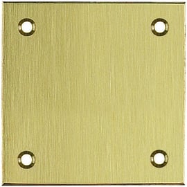 Plaque de propreté laiton carrée pour porte