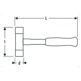Massette à embouts interchangeables - 32 mm