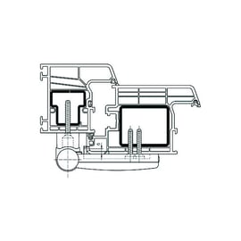 Paumelle réglable 3D SIKU K3130 pour menuiserie PVC