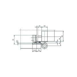 Paumelle réglable 3D BAKA 4010 pour menuiserie bois