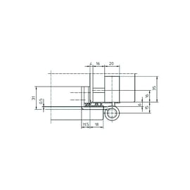 Paumelle réglable 3D BAKA 4010 pour menuiserie bois