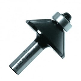 Fraise à chanfreiner + guide - diamètre 32 mm - queue 6 mm