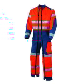 Combinaison haute visibilité LUKLIGHT orange/marine