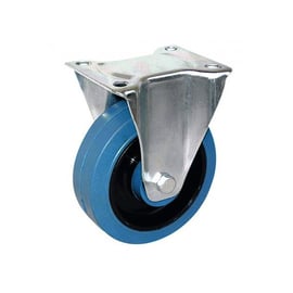 Roulette de manutention MANUROLL MANULASTIC BLEU - fixe - 250 kg - 160 x 42 mm
