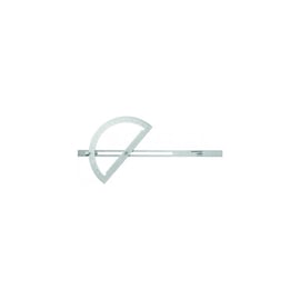 Rapporteur d'angle DELA acier - Longueur de règle : 400 mm - Diamètre secteur : 200 mm