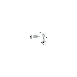 Clé pour batteuse EDF-GDF rectangle 9 x 6 mm et triangle de 11 mm fonte polie
