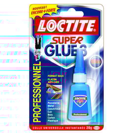 Colle instantanée SUPER GLUE-3 PROFESSIONNEL - 20 g