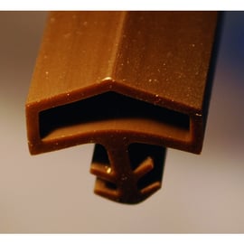 Joint sur dormant en PVC S 0680 pour porte intérieure noir rouleau de 150 mètres