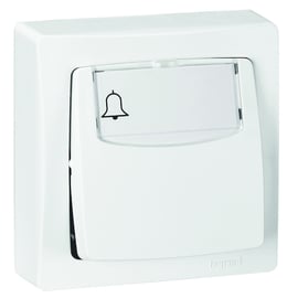 Poussoir porte-étiquette ASL - 6 A - blanc
