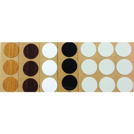 Cache vis adhésif diamètre 19.5 mm sachet de 500 pièces blanc