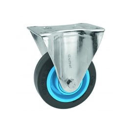 Roulette de manutention fixe GEMROLL RESILEX en caoutchouc 200 kg - 100 x 31 mm