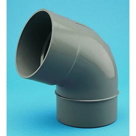 Coude PVC évacuation 67°30 mâle/femelle