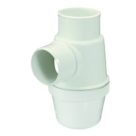 Siphon lavabo entrée verticale gris 40 mm