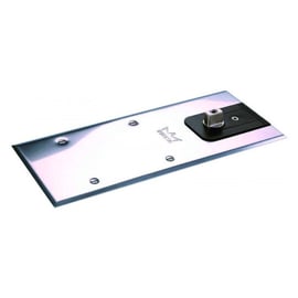 Plaque de recouvrement pour pivot de sol BTS 65 inox brossé