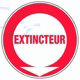 Panneau de signalisation rond extincteur - 300 mm