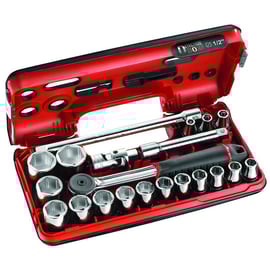 Coffret de douilles DBOX avec cliquet étanche S.161DBOX1PB