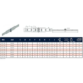 Charnière à congé acier zingué