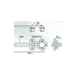Entrebâilleur de porte CLASSIC chromé