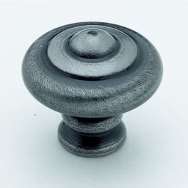 Bouton de meuble rustique acier bronze diamètre 30 mm