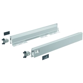 Côté de tiroir double paroi ARCITECH hauteur 94 mm argent