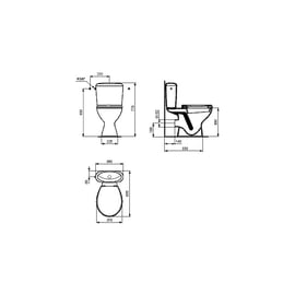 Pack WC sur pied Noé blanc